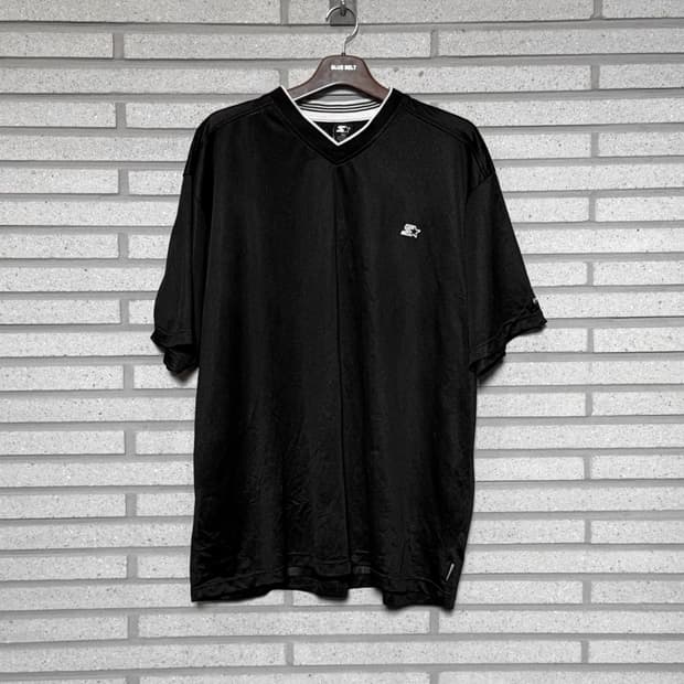 JPN VINTAGE 반팔 티셔츠 자수 디테일 블랙