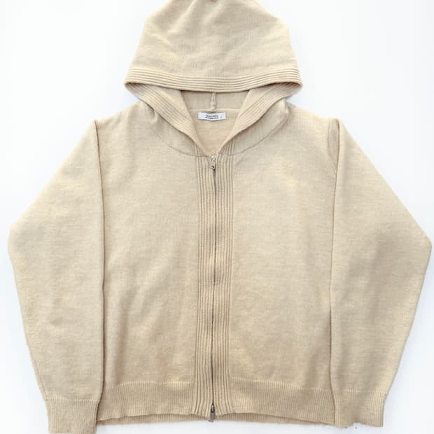 아이보리 니트집업