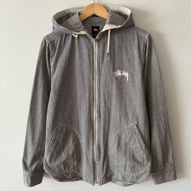 스투시 00s 후드 코튼 자켓