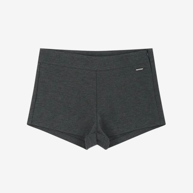 METAL LOGO MICRO SHORTS, CHARCOAL