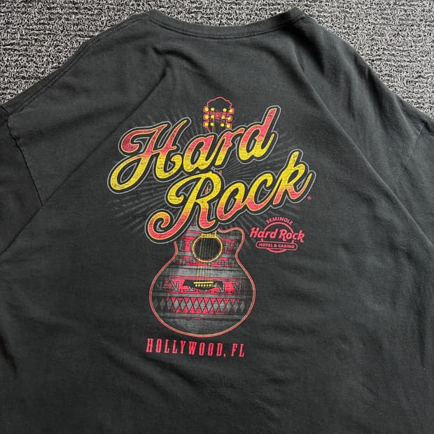 00s 하드락카페 오리지날 할리우드 티셔츠 4127