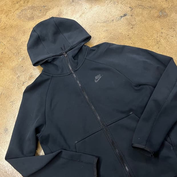 [정품/M] 나이키 테크 플리스 풀집업 블랙 b19
