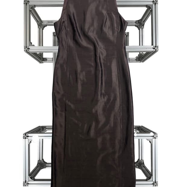 MaxMara Acetate–Silk Sleeveless  Dress