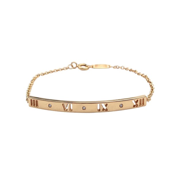 티파니 핑크 골드 3 멜리 다이아 아틀라스 브레이슬릿