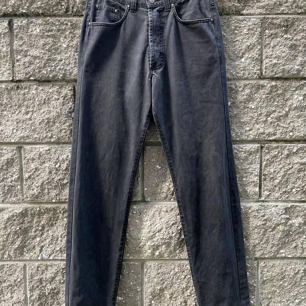 [32] 베르사체 90s 빈티지 데님 팬츠 블랙