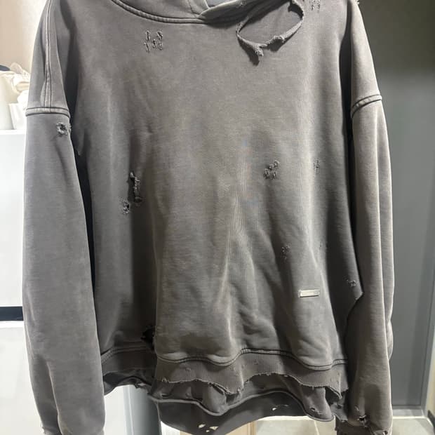 c2h4 디스트레스드 후드