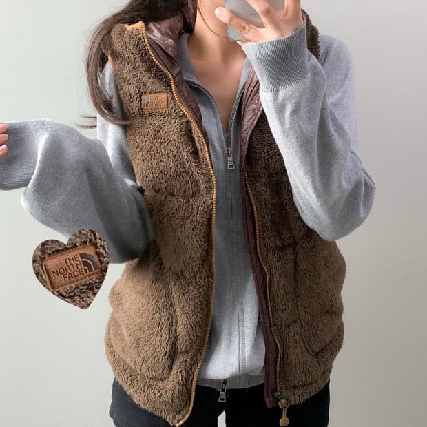 노스페이스 패딩 조끼