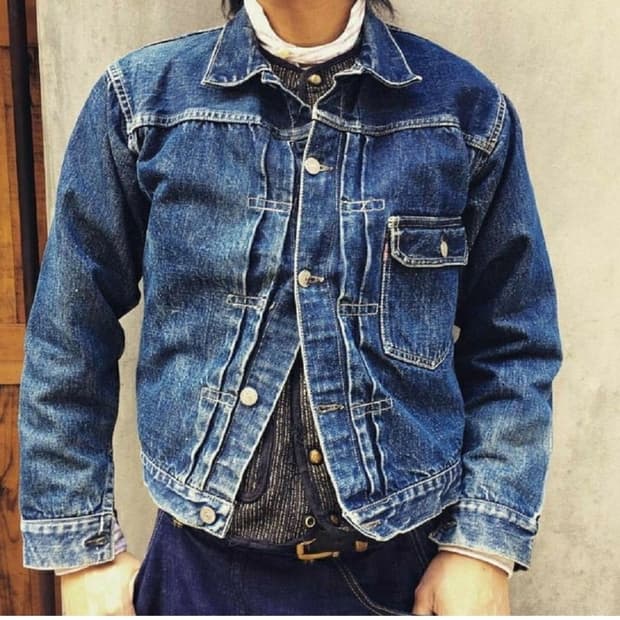 재팬 리바이스네드룹새들스티치 1세대 자켓