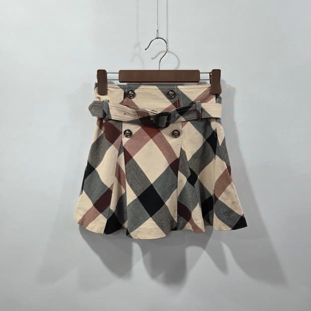 닥스 키즈 체크 스커트 130/9Y