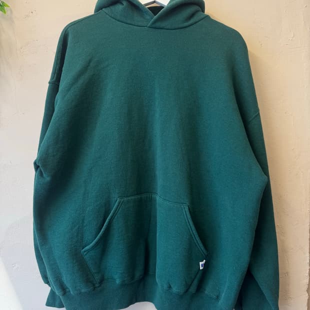 90s usa 러셀 플레인 스웻 후디 그린 xxl