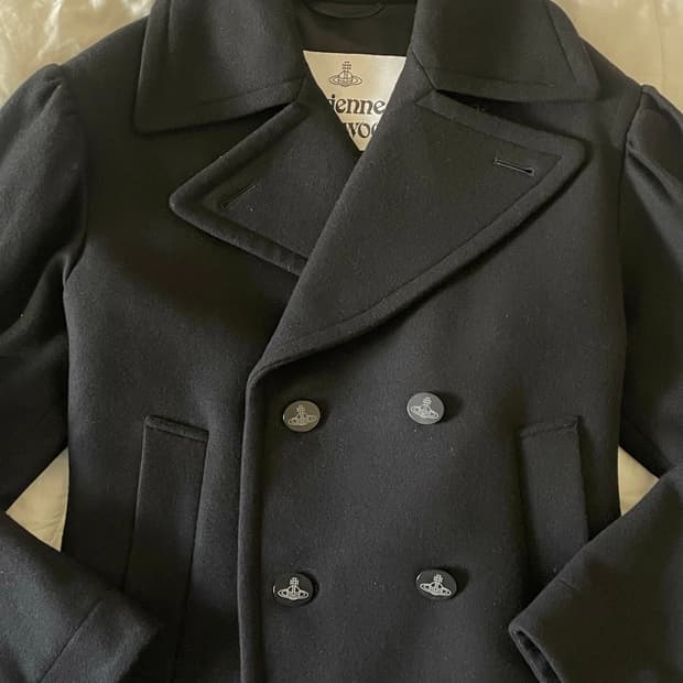 비비안웨스트우드 / 영국라벨 버진울 피코트 블랙