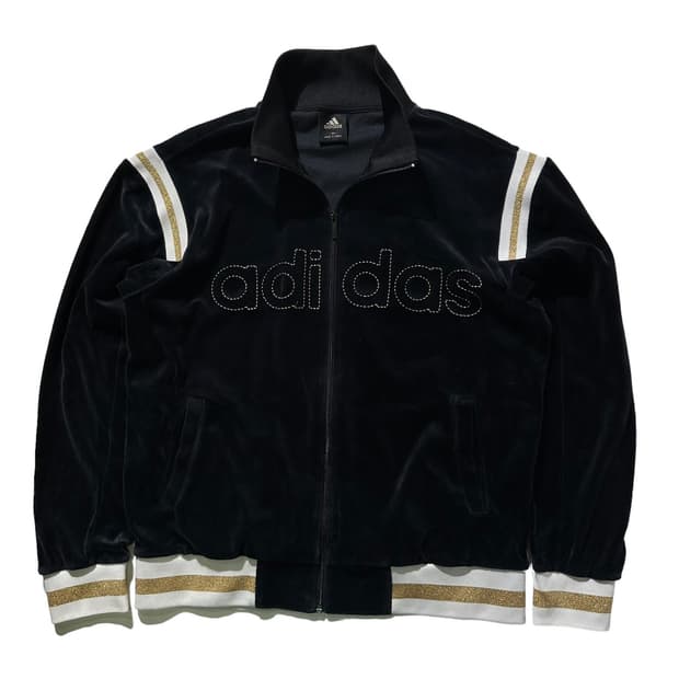 아디다스 스펠아웃 벨벳 트랙탑 져지 자켓
