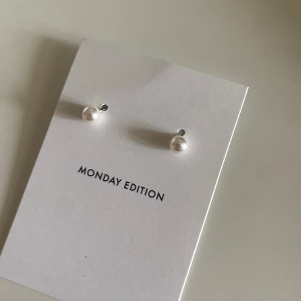 monday edition 먼데이에디션 진주 귀걸이