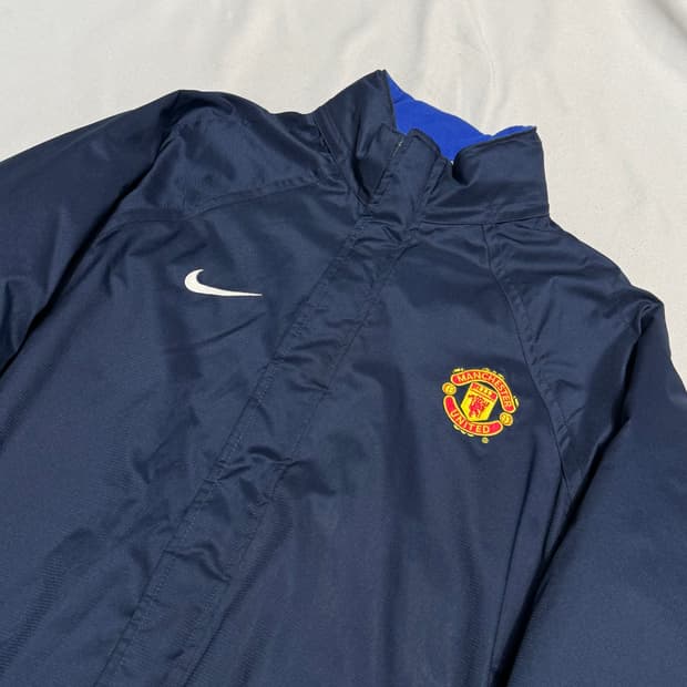 M 나이키 맨체스터 유나이티드 네이비 나일론 점퍼