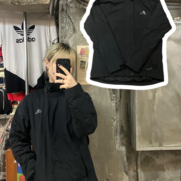 아디다스 점퍼 블랙 100  #csz1128
