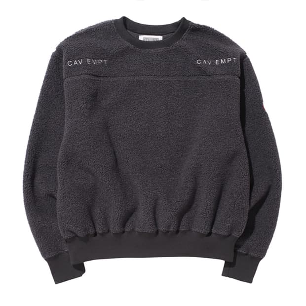 [L] SS16' 카브엠트 플리스 크루넥 챠콜