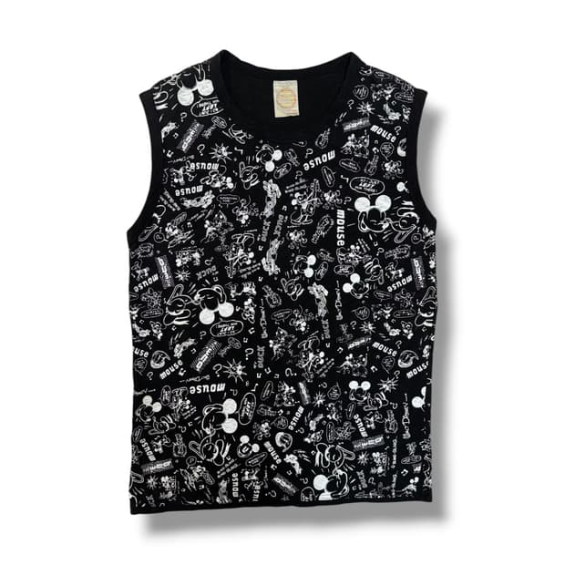 츄파춥스 x 디즈니 슬리브리스 민소매 티셔츠 (S)