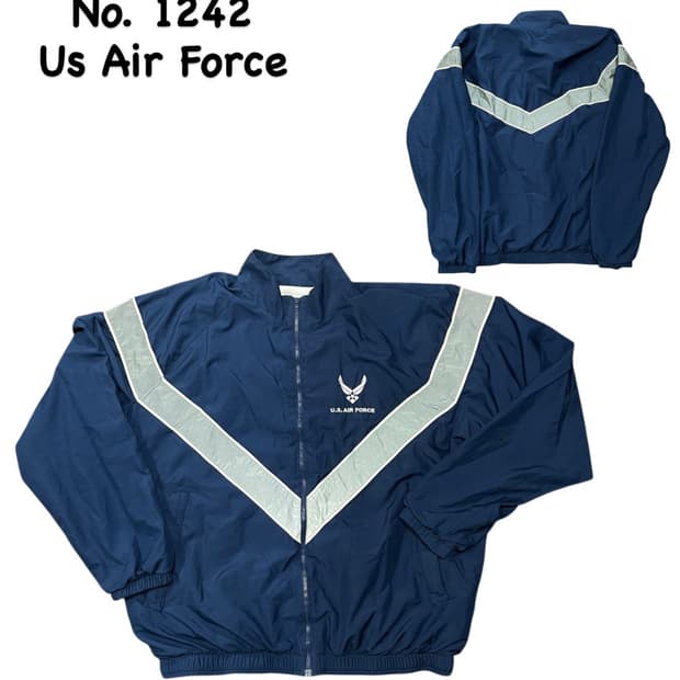 미공군 U.S. Air Force 바람막이 네이비 생활복 트랙자켓 M