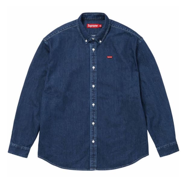 슈프림 스몰 박스로고 데님셔츠 24FW