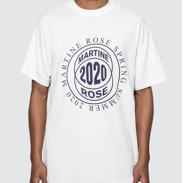 마틴로즈 Martine Rose 투웨이 티셔츠 화이트 남여공용 S
