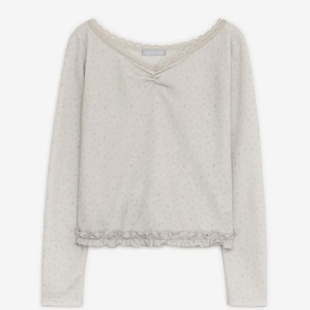 허그유어스킨 프릴 레오파드 티