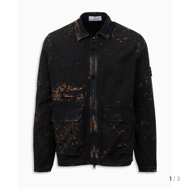 스톤아일랜드 Off-Dye Ovd Treatment overshirt