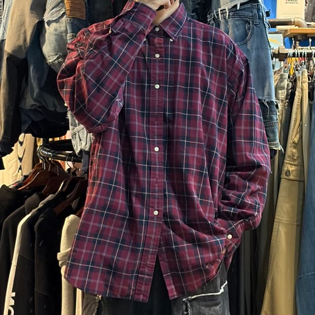[No.9]Polo 폴로 체크 긴팔셔츠