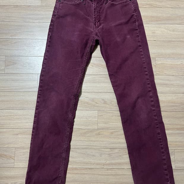 Levis 514 코듀로이 버건디 팬츠