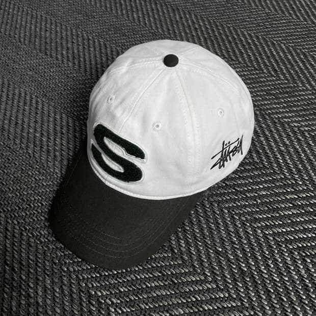 스투시 에스로고 투톤 올드스쿨 볼캡y 3351