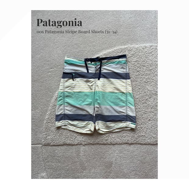 00s Patagonia 스트라이프 보드쇼츠 (31-34)