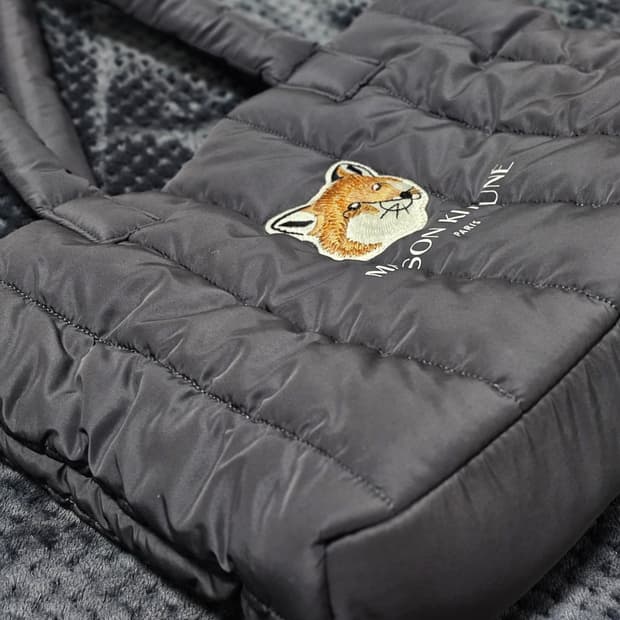 (새상품) 메종 키츠네 × 라네즈 리버시블 패딩 토트백