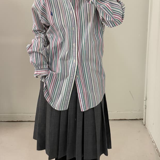 폴로 랄프로렌 멀티컬러 네이비포니 셔츠