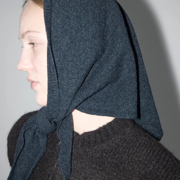 F/ 팔로마울 Prima 울 스카프 / 다크그레이