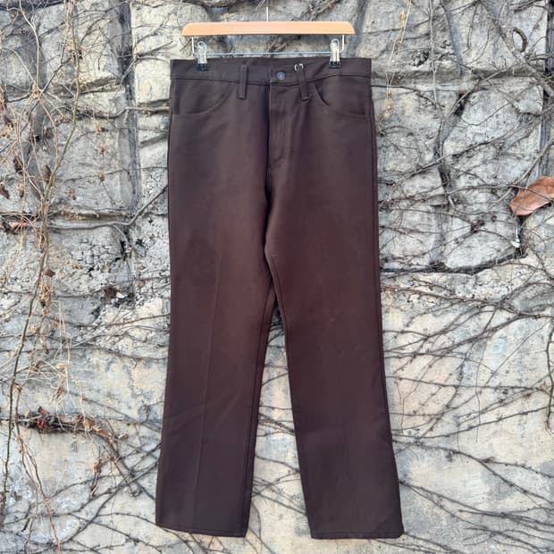 90s 랭글러 빈티지 메카닉 부츠컷 팬츠 브라운