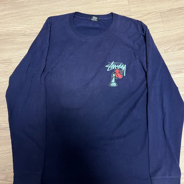 스투시 체스티 롱슬리브 빈티지 M