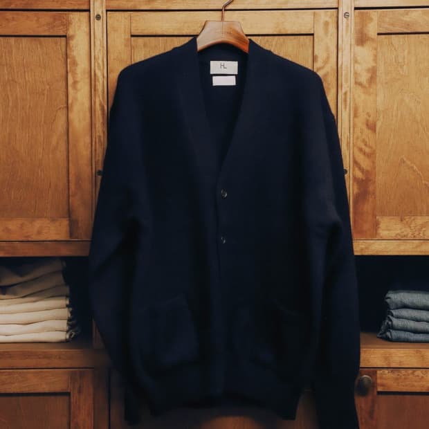 헤릴 herill 골든캐시미어 가디건 네이비 3