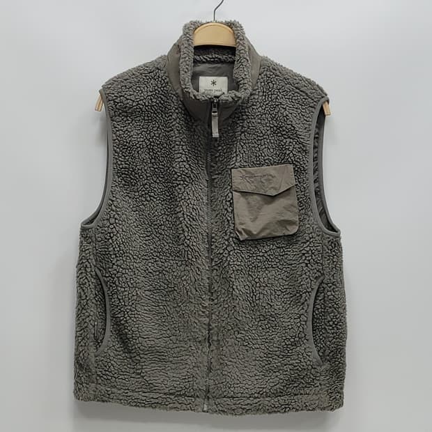 Snow peak 21FW 스노우피크 플리스 베스트 /  95 카키그레이