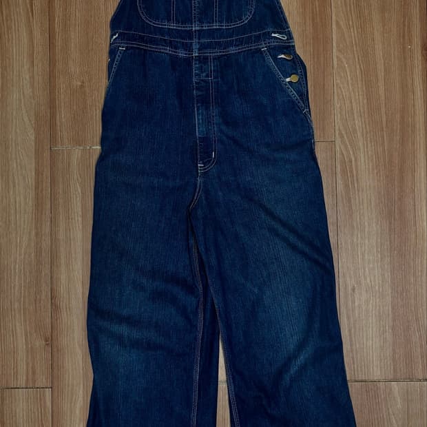 Vintage EDWIN 데님 멜빵바지 M사이즈(실측 L정도)