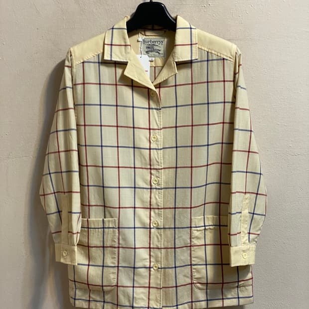 버버리 체크 셔츠 자켓