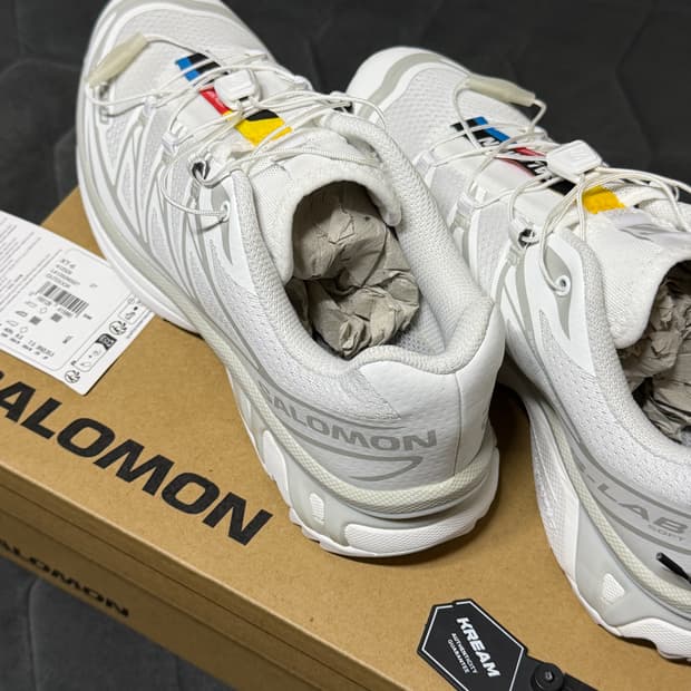 살로몬 xt-6 화이트 255