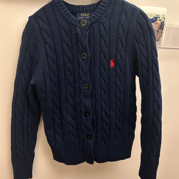 폴로 랄프로렌 여성 네이비 가디건