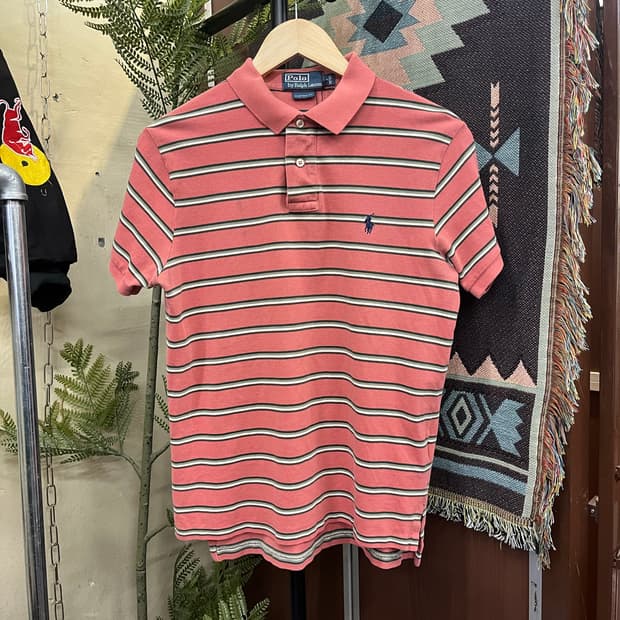 폴로 랄프로렌 스트라이프 반팔 카라티 #csz706