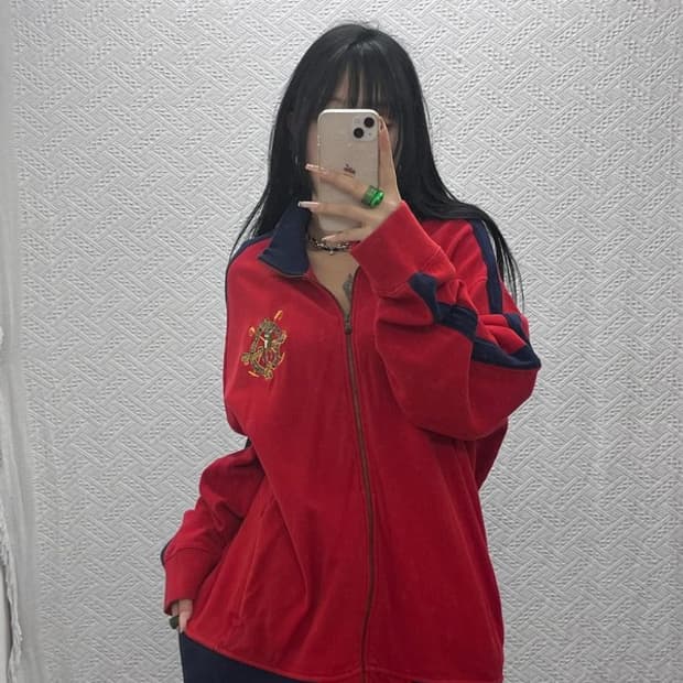 폴로 랄프로렌 빈티지 레트로룩 올드스쿨 로고 집업 XXL C08161