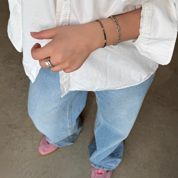 실버925 체인 팔찌