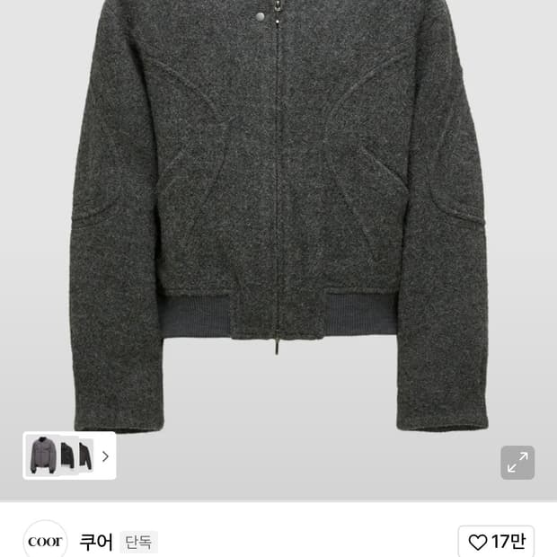 [L] 쿠어 인터널 바인딩 숄 카라 점퍼