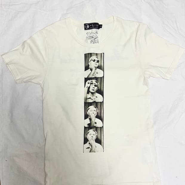 S)Hysteric Glamour x 앤디 워홀 컬래버레이션 반팔 티셔츠