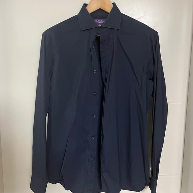 폴로 랄프로렌 퍼플라벨 남성 네이비 셔츠 M