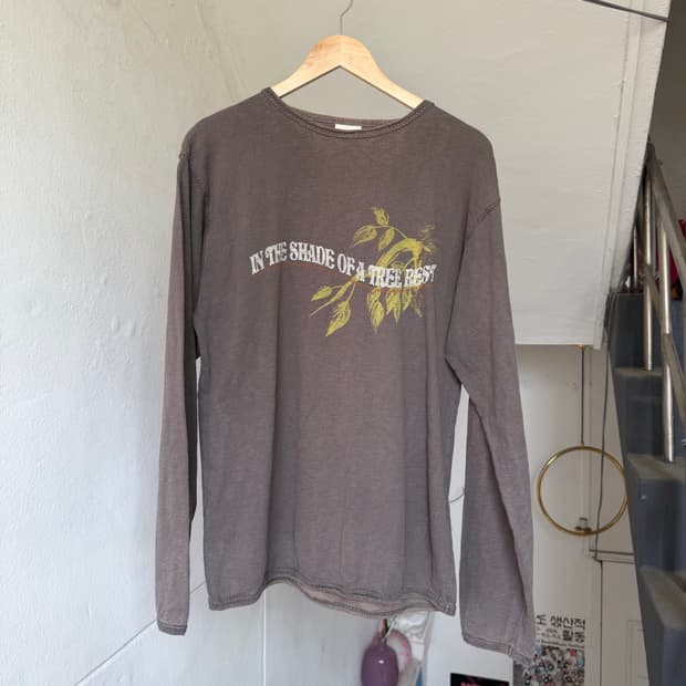 100% 코튼 루즈핏 빈티지 프린팅 티셔츠