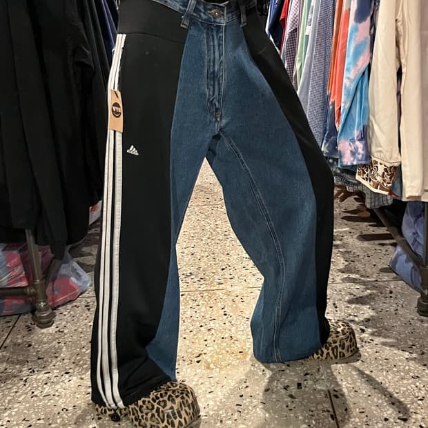 Adidas 아디다스 커스텀 데님 조거 팬츠 