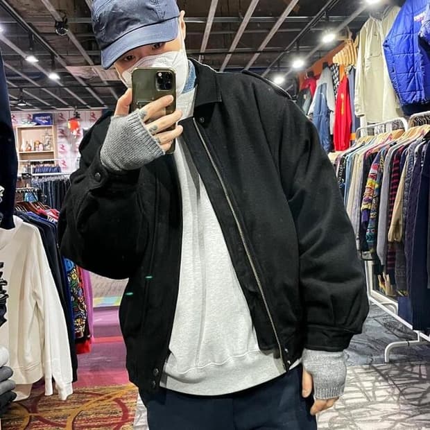 제팬 울 블루종 자켓 (L) 